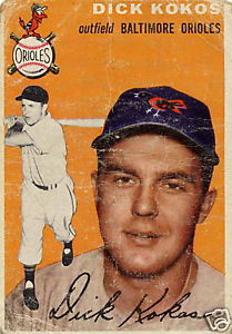 Major League Baseball Trading Card 1954 Dick Kokos Topps #106 Baltimore ... - $0.99