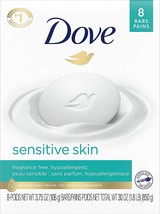 Dove Sensitive Skin Beauty Bar Unscented - 4oz(Pack of 8) - £22.63 GBP