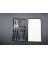 Vtg Set of 4 Wood Chopsticks Dragonfly Decorative Design Original Box - €17,13 EUR