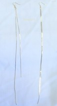 10 1/2&quot; Long 2 Strand Gold Plate Cobra Chain Earrings - $184.03 MXN