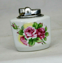 Vintage Floral Rose Print Table Top Lighter - $14.20