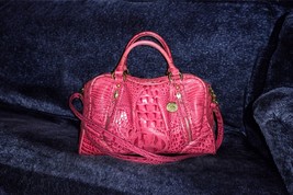 Vintage Red/ Pink Brahmin Satchel Bag - £159.87 GBP