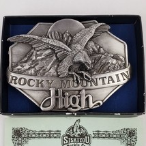 Vintage NOS 1985 Siskiyou Rocky Mountain High Belt Buckle Eagle Mountains - £25.16 GBP