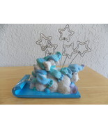 Disney Winnie the Pooh &amp; Friends Blue &amp; White Sled Ride Picture Holder  - $41.16 CAD
