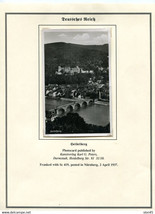Germany 1937 Photo postal Card Nurnberg Heidelberg 14321 - £7.78 GBP