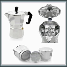 Italian Moka Espresso 1 Cup to 12 Cup Sizes Stove Top Coffee Percolator Brew Pot image 3