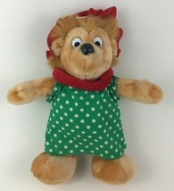 Berenstain Bears Mama in Christmas Outfit Plush Stuffed Toy Applause Vintage 80s - £12.90 GBP