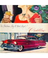 1956 Cadillac Sedan DeVille Advertisement Vintage Automobilia Christmas ... - $35.02 CAD