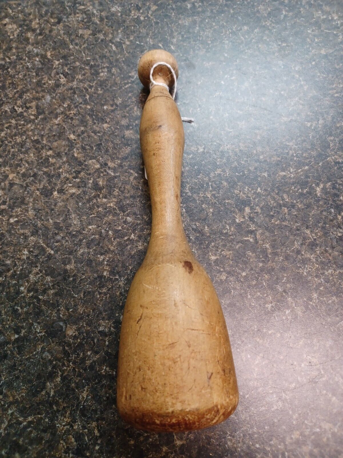 Antique Masher Pounder Pestle Hand Carved Turned Wood 10.5&quot; Primitive Ki... - $34.64