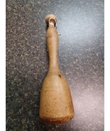 Antique Masher Pounder Pestle Hand Carved Turned Wood 10.5&quot; Primitive Ki... - $651.61 MXN