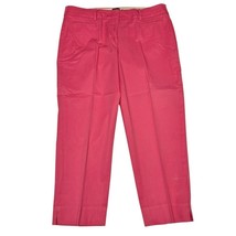 Talbots Perfect Crop Petite Pants Capri Bright Salmon Pink Womens 10 P S... - £13.61 GBP