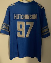 Aidan Hutchinson Detroit Lions Men’s Blue Jersey Size Medium Free Shipping  - £28.94 GBP