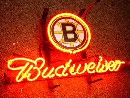 NHL Boston Bruins Budweiser Neon Light Sign 13&quot; x 8&quot; - £159.07 GBP