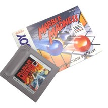 Marble Madness Game Boy Game Cartridge and Manual DMG-MB-USA-1 1991 Tested - $33.21