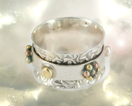HAUNTED SPINNING RING MAGNIFY YOUR POWER GOLDEN ROYAL COLLECTION OOAK MAGICK image 2