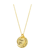Believe by Brilliance Women&#39;S Gold Plated &quot;I Love You to the Moon &amp; Back... - $46.29 CAD