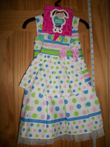 What A Doll Dress Set 2T Matching Girl Clothes Outfit Hanger White Polka Dot New - £22.77 GBP