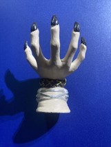 Witch Hand Halloween Prop Statue Holder Gothic Ornament Goth Plaster And Painted - £20.09 GBP