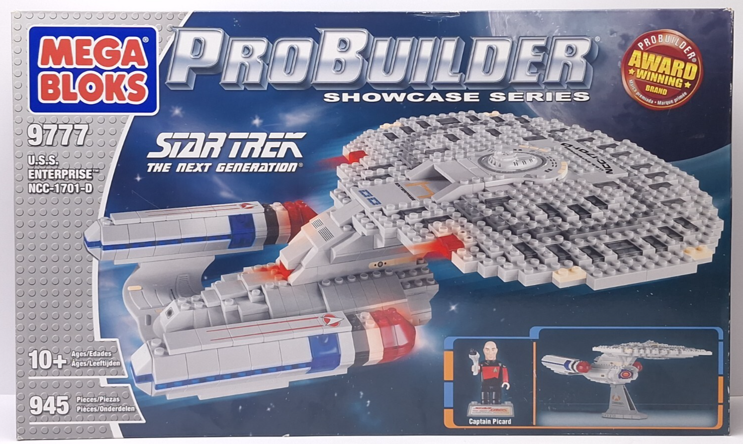 Mega Bloks Probuilder Star Trek The Next Generation USS Enterprise - 977... - $130.47