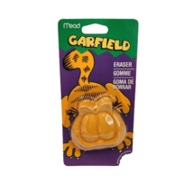 VINTAGE GARFIELD MEAD STATIONARY ORANGE BIG ERASER BRAND NEW IN PACKAGE NOS - $19.00