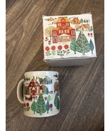 Vintage Otagiri Winter Scene Ceramic Coffee Mug Gibson Greeting Cards - $282.52 MXN
