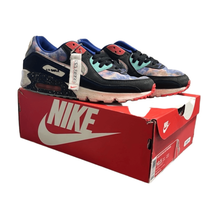 Nike Mens 10 Air Max 90 Athletic Shoes Sneakers Super Nova Galazy 6018-001 - £87.92 GBP
