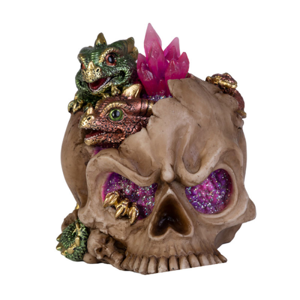 LED Skull with Dragons - $45.77