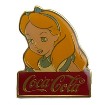 Disney Alice in Wonderland Coca-Cola Coke Cartoon Lapel Hat Pin Pinback - £7.82 GBP