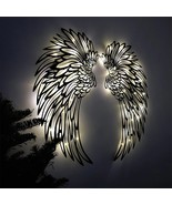 Metal Angel Wings Wall Sculpture illuminate Wall Angel Wings Wall Art Décor - £18.75 GBP+