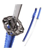 Blue 39.5 Classic Dragon Katana Samurai Sword Unsharpened Steel - $27.70