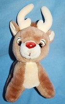 Applause Christmas Rudolph Red Nosed Reindeer 8&quot; Plush Stuffed Soft Vtg 30305 - £7.66 GBP