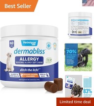 Dermabliss  Salmon Allergy Relief Chews with Omega 3 - 60 Chews for Dogs - $44.50