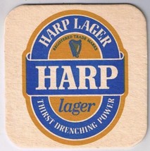 Coaster Harp Lager Thirst Quenching Power - £2.19 GBP