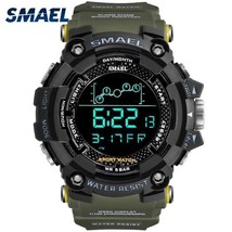 Mens Watch Military Water Resistant Smael Sport Watch Army LED Digital W... - £20.40 GBP