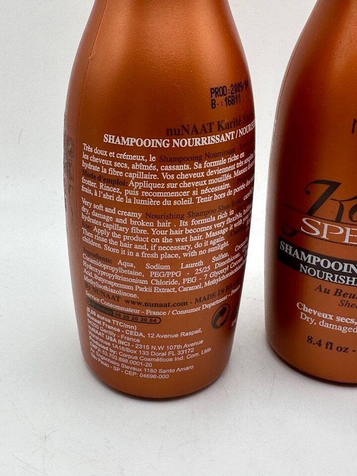 (2) Nunaat Karite Special Nourishing Shampoo - 8.4 fl oz Item image 2