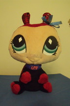 Hasbro Littlest Pet Shop LPS Plush Red Black Ladybug Plush Animal 8 inch - $12.95