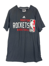 adidas Men&#39;s Houston Rockets Short Sleeve Ultimate T-Shirt Black Medium - £15.02 GBP