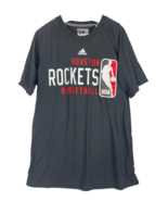 adidas Men&#39;s Houston Rockets Short Sleeve Ultimate T-Shirt Black Medium - $357.32 MXN