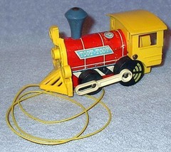 1964 Fisher Price Toot Toot Train Engine Locomotive Toy #643 - £6.22 GBP