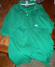 Adidas Climalite Stretch Green XL Pullover Shirt- Men&#39;s - £11.96 GBP