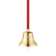 2023 Georg Jensen Christmas Holiday Ornament Gold 18 Kt Bell - New - £27.22 GBP