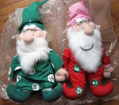 Illinois State Lottery Wizard Dolls From 1994 One Red One Green - $60.00