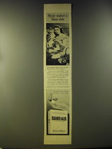 1946 Johnson & Johnson Band-Aid Ad - Never neglect a thorn stab - $18.49