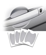 4 Set White Carbon Fiber Truck Car Door Handle Protector Anti-Scratch Sm... - $112.13 MXN