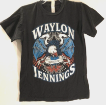 $25 Waylon Jennings On&#39;ry Mean Outlaw Mean C&amp;W Black Women Tultex 202 T-Shirt S - £24.48 GBP