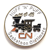 Huff N Puff Saskatoon Oldtimers Hockey CN Railway Canada Steam Locomotiv... - $12.99