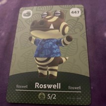 Animal Crossing New Horizons Amiibo Card Roswell # 447 Series 5 - £3.03 GBP
