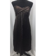 NWT Womens NICOLE MILLER Brown Strapless  Dress Zip 6 - $38.90 CAD