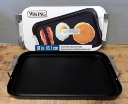 Viking Hard Anodized Nonstick Double Burner Griddle, 18&quot; x 11&quot; - £84.16 GBP