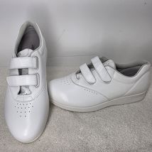 SAS 'Me Too' Womens White Leather Walking Athletic Shoes Sneakers SIZE 9 WW - $49.49
